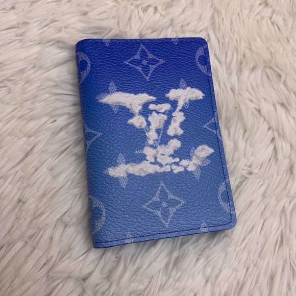 ❌SOLD❌ Louis Vuitton Clouds Pocket Organizer Card Wallet PO Virgil Abloh Blue - Picture 7 of 14